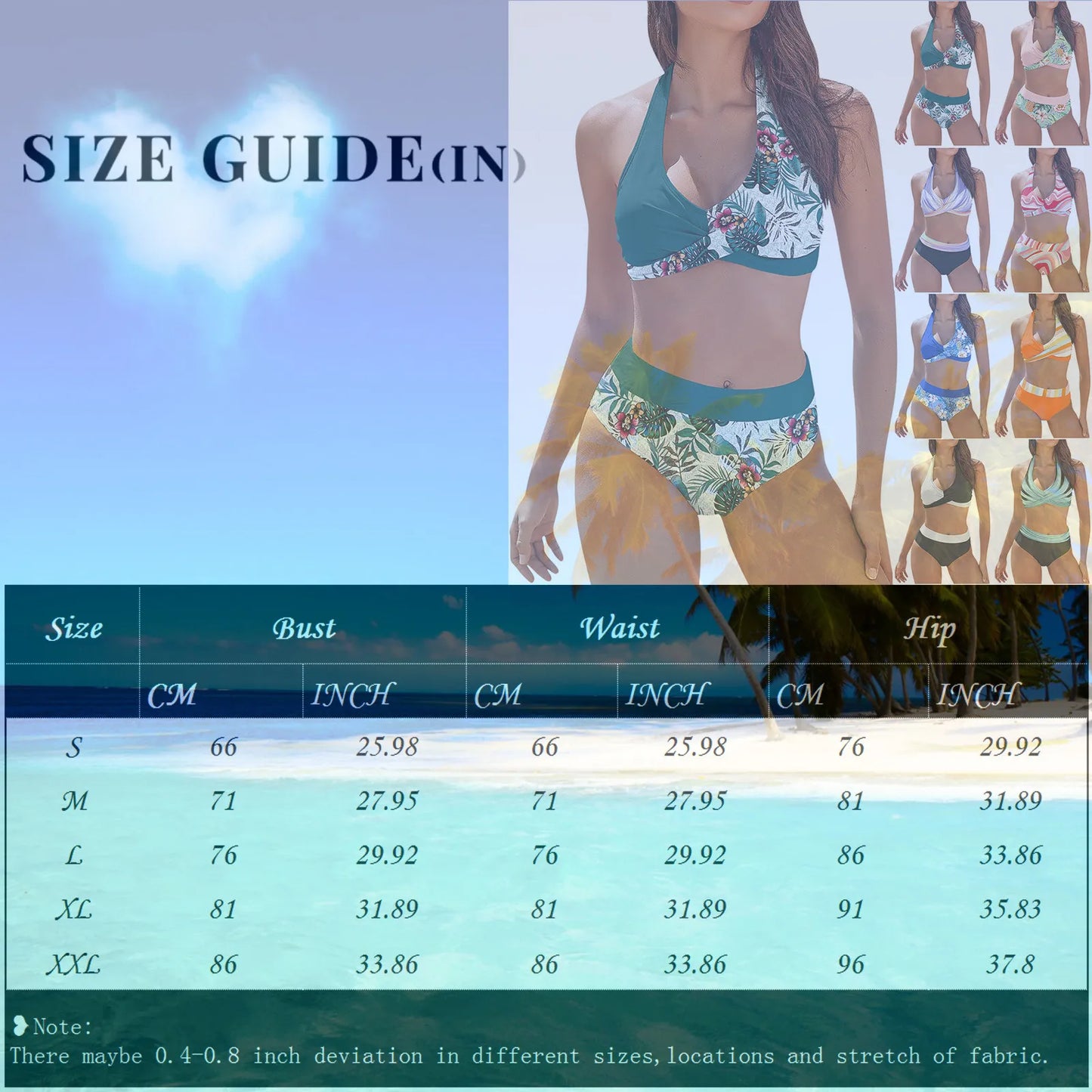 Maillot de bain femme à imprimé floral en colour block bikini Beach taille haute deux pièces pour adolescentes biquinis feminino tendance