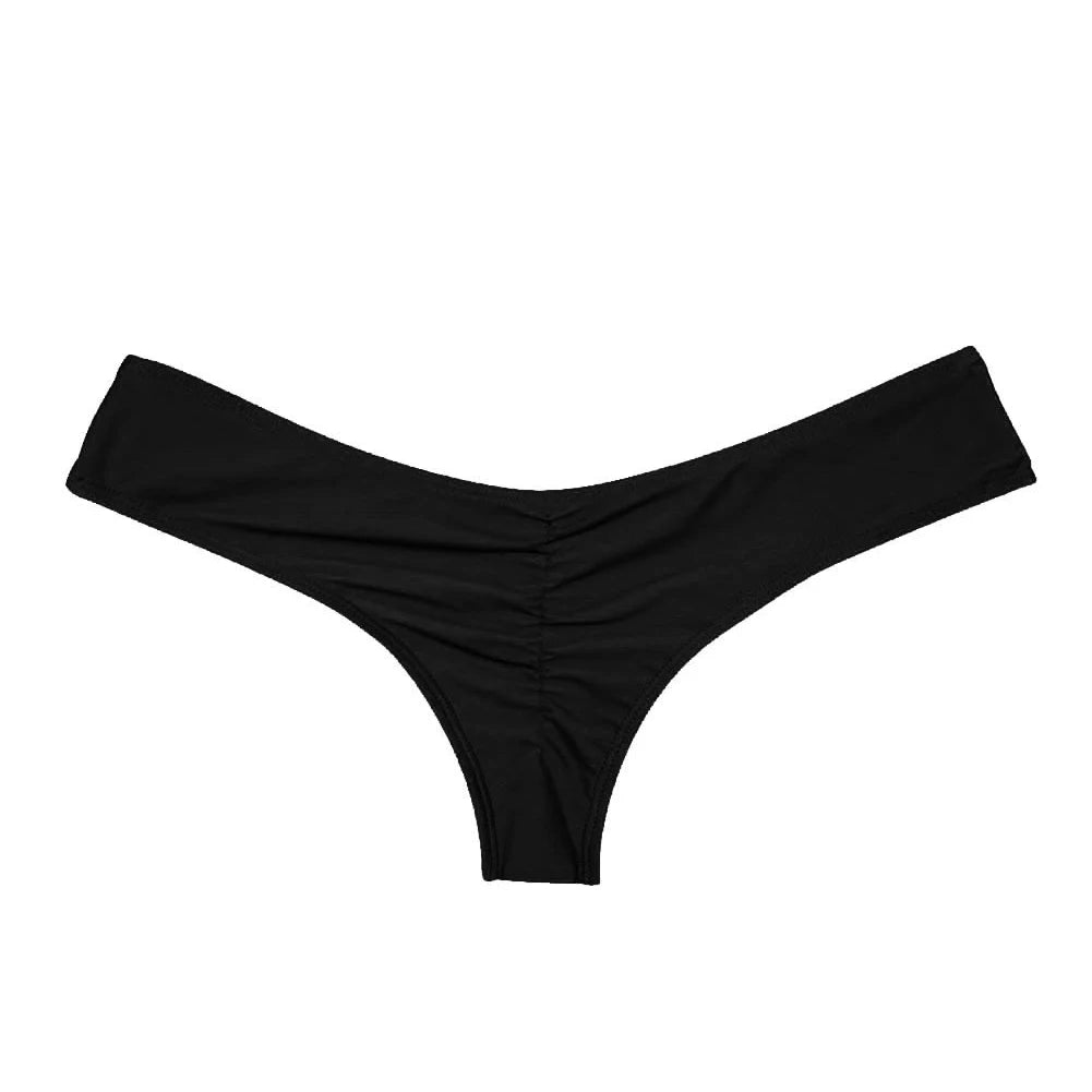 Bikinis Sexy Femmes Bikini Brésilien Culotte Cheeky Thong V Maillot de bain Maillot de bain Culottes Briefs 비키니 Bikini Bottom