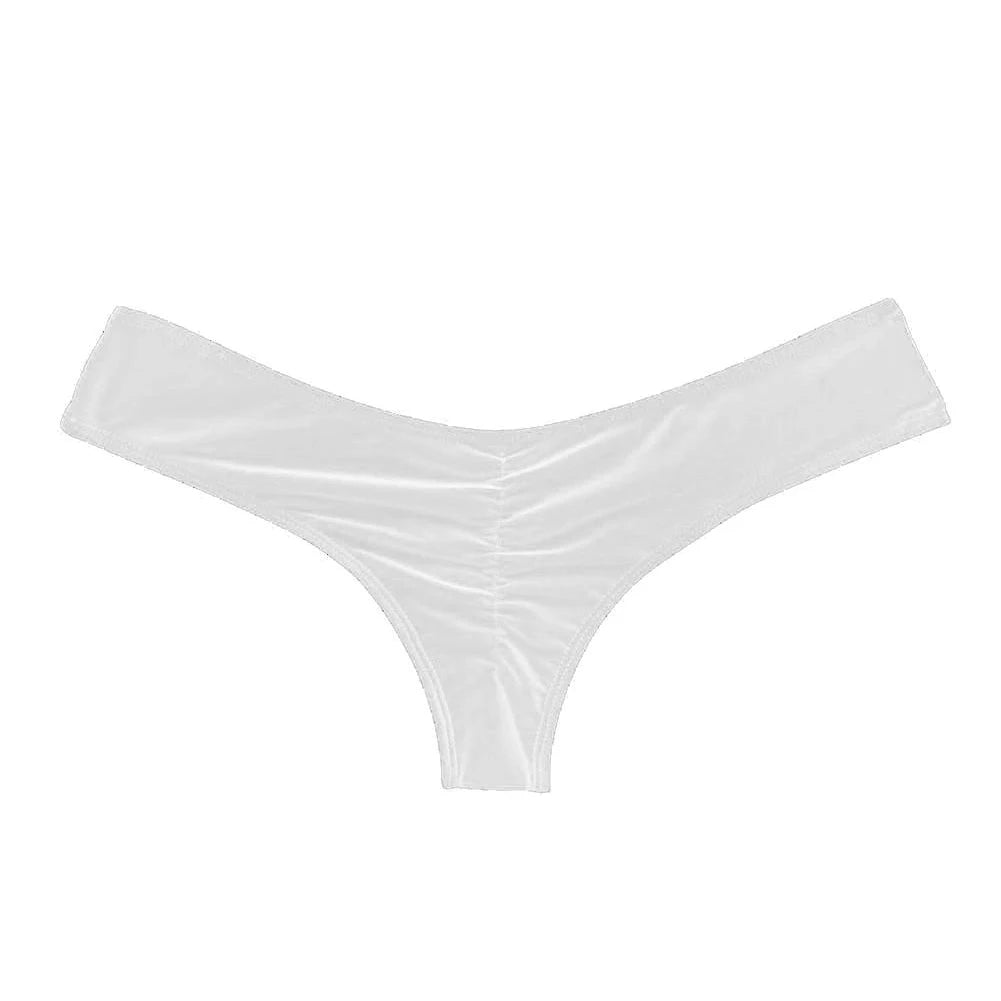 Bikinis Sexy Femmes Bikini Brésilien Culotte Cheeky Thong V Maillot de bain Maillot de bain Culottes Briefs 비키니 Bikini Bottom