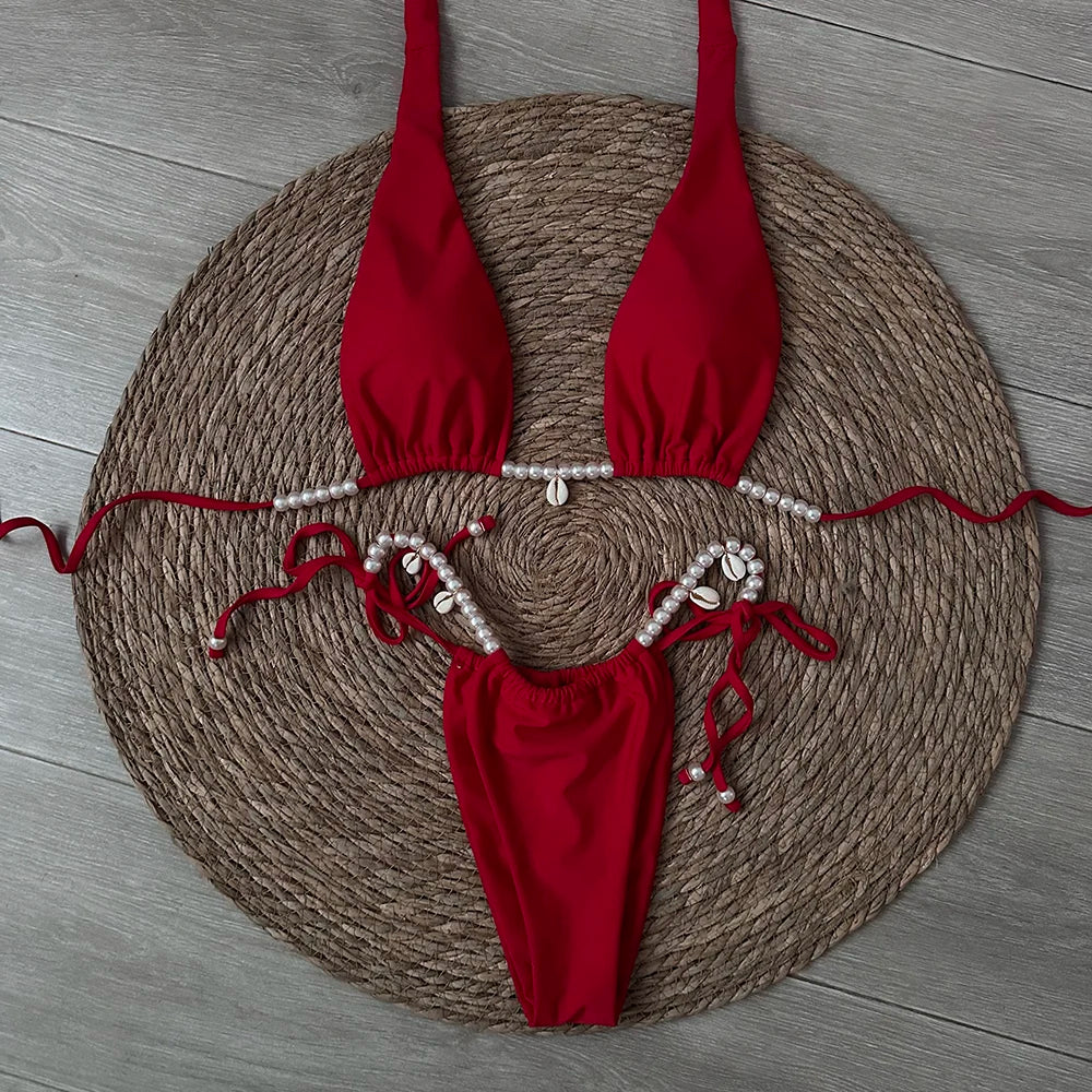 Bikini micro sexy pour femmes, maillot de bain féminin,