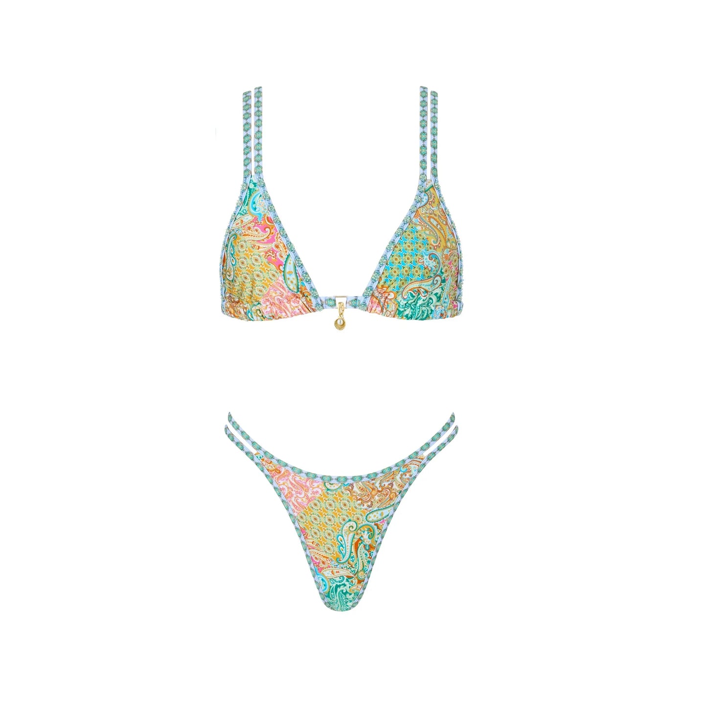 Bikini avec jupe imprimée Maillots de bain femme bikini brésilien 3 pièces maillot de bain jupe