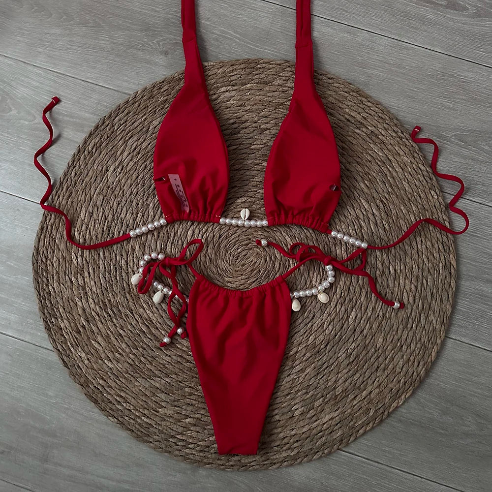 Bikini micro sexy pour femmes, maillot de bain féminin,