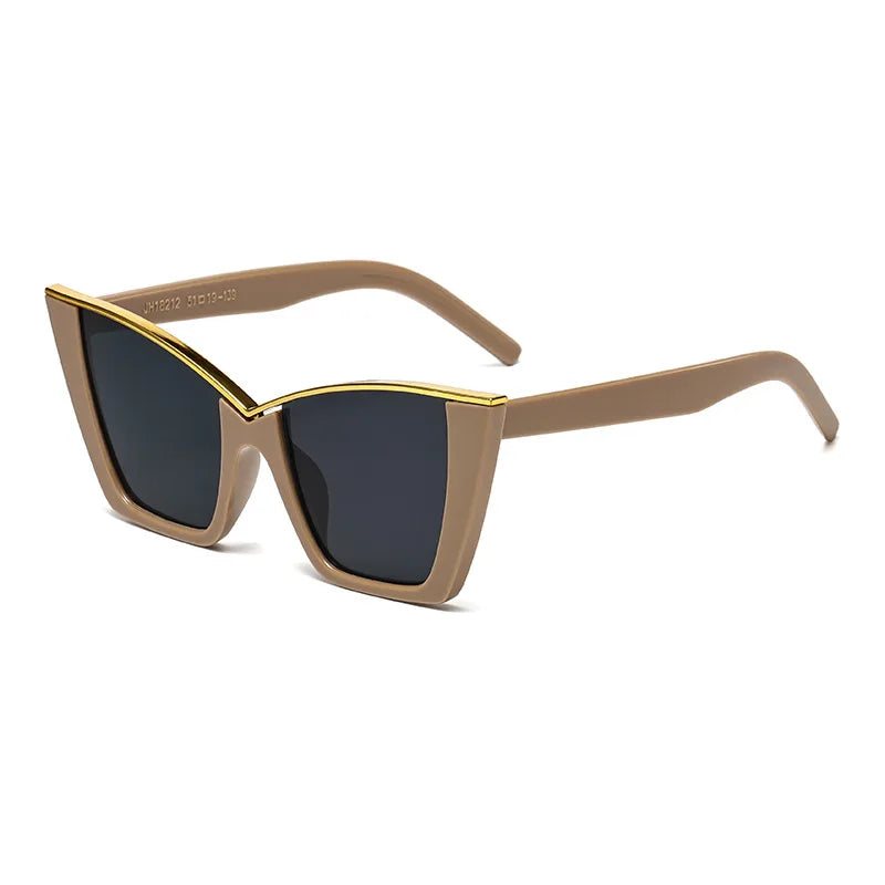 Lunettes de soleil vintage pour femmes, lunettes carrées à petite monture, lunettes de soleil de marque designer rétro, lunettes de mode Oculos De Sol