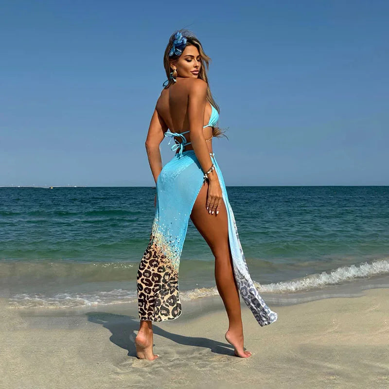 Nouveau maillot de bain sexy pour femmes, ensemble de bikini trois pièces, combinaison de bain, maillot de bain pour dames.