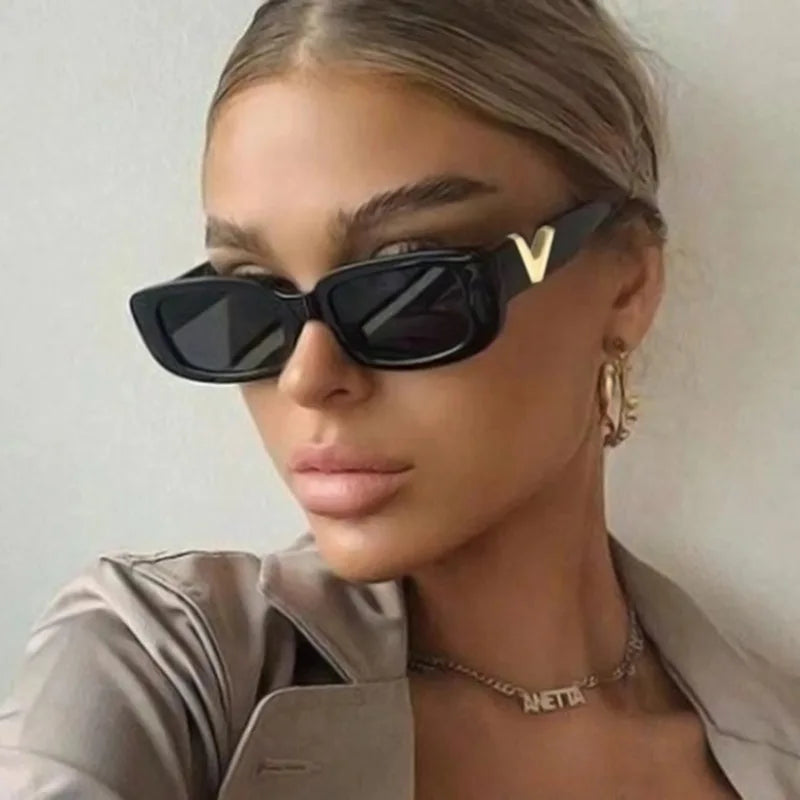 Lunettes de soleil cat eye rétro cool pour femmes, 2025 lunettes de soleil de luxe pour hommes, lunettes en gelée à la mode avec charnières en métal