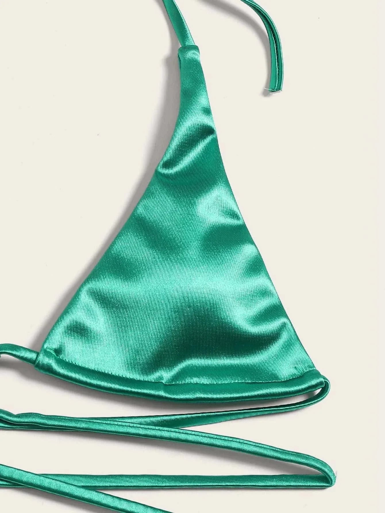 Ensemble de bikini satin métallique brésilien pour femmes, maillot de bain à deux pièces, maillot de bain à taille haute,
