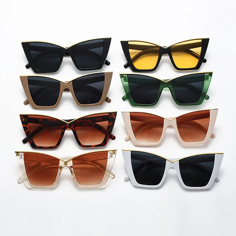 Lunettes de soleil vintage pour femmes, lunettes carrées à petite monture, lunettes de soleil de marque designer rétro, lunettes de mode Oculos De Sol