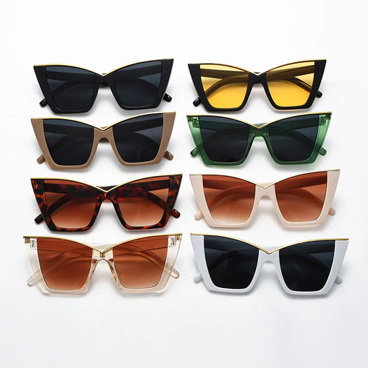 Lunettes de soleil vintage pour femmes, lunettes carrées à petite monture, lunettes de soleil de marque designer rétro, lunettes de mode Oculos De Sol